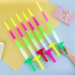 Neue Regenbogen Lasers chwert erweiterbare leuchtende Spielzeug Flash <span class=keywords><strong>Wand</strong></span> LED Kids Party - Product Image 2