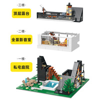 Les Villas Phuket 89158 Briques de construction Modèle Cadeau de Noël 1480+ pièces/ensemble Incluant des lumières LED