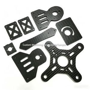 OEM Drone Spare Parts CNC Machining Milling Turning Carbon <b>PC</b> Fiber Aluminum Alloy Parts Custom Precision Drone Accessories - Product Image 1