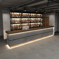 Comptoir de Retrait d'Angle Style Industriel en MDF pour Cafés, Restaurants, Salons de Thé et Pâtisseries, Idéal pour Réceptions d'Hôtel