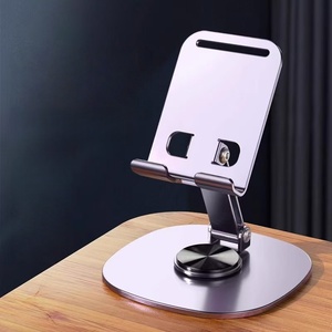 Supporto per Telefono da Scrivania in Metallo MQ 360 °   Supporto Girevole Pieghevole Regolabile Creativo Universale per Dispositivi Mobili da Scrivania - Product Image 1