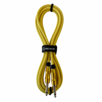 Câble audio professionnel OEM RH-I026 TS pour guitare, mâle-mâle, blindé en spirale, gaine en PVC, conducteur en cuivre sans oxygène, câble en tweed