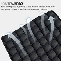 Coussin de siège ergonomique gonflable 3D doux et respirant avec soulagement de la pression pour une assise prolongée
