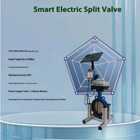 Vanne papillon électrique intelligente à énergie solaire 4G WiFi LoRa avec contrôle à distance par application, étanche IP67, pour système d'irrigation agricole