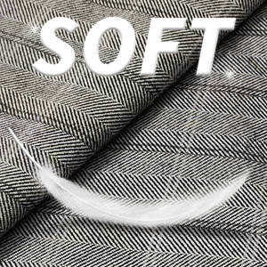 Лидер продаж, SLCP 300GSM спандекс/полиэстер/вискоза, растягивающееся плетеное полотно в елочку, переработанное полотно для одежды, домашнего текстиля - Product Image 4