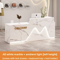 Bureau d'angle moderne simple Petit comptoir de caisse pour les magasins de vêtements et les salons de beauté pour la réception avant