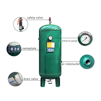 Réservoir de stockage d'air de haute qualité certifié sécurité, marque NASCENT, 300L 600L 1000L, pièces de compresseur industriel sous pression