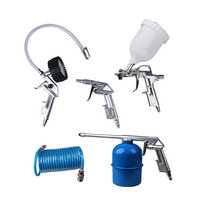 RN-669 5 pièces Kit d'air professionnel pistolet à gravité pistolet propre pistolet Airsoft avec tuyaux de 5m