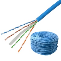 Venta al por mayor buen precio red Cat6 4pr 23awg Cable Ethernet Utp 100M 305m 1000ft del fabricante