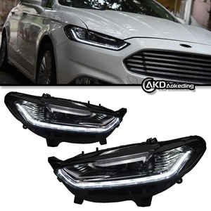 13-16 para Ford New Mondeo, montaje de Faro de doble luz LED especialmente usado, lente resistente al agua de circulación diurna ámbar delantera - Product Image 2