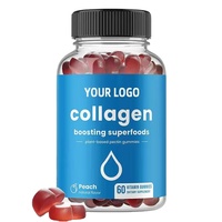 OLLI OEM/ODM Gummies de collagène vitaminés, produit de beauté pour la croissance des cheveux et des ongles, les os solides, l'éclaircissement de la peau, vitamine A, vitamine E