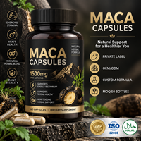 Comprimés de racine de maca, extrait d'huître, capsules riches en zinc, amélioration de l'énergie pour adultes, fabrication OEM
