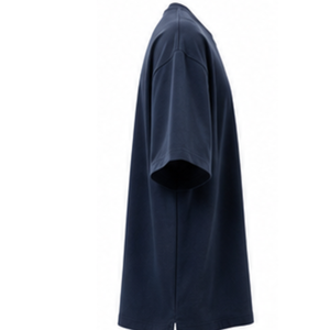 T-shirt personnalisé surdimensionné 100 % coton avec logo frontal, poids lourd 200 GSM, col rond uni, manches courtes, décontracté, streetwear, ODM pour hommes et femmes - Product Image 4