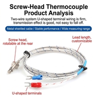 Kit de contrôleur de température PID REX-C100 avec relais SSR, thermocouple de type K et dissipateur thermique - Ensemble complet 4-en-1