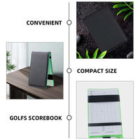 Porta Scorecard da Golf in Pelle PU Premium con Logo Personalizzato, Impermeabile, Resistente, Portatile, Blocco per Registrazione Punteggio e Quaderno per Appunti