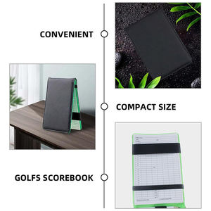 Premium PU Leather Golf Scorecard Holder Custom Logo Waterproof Durable Portable Golf Scorebook & Recording Notebook - Product Image 6