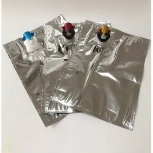 Factory Direct Sales No Plasticizers Aluminum Foil Sterile 1L/25L Milk Coffee Win Oil Aseptic Leak Proof Bag In Box Valves