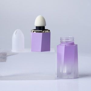 Gradient màu 7 ml biểu tượng tùy chỉnh hình lục giác thiết kế dày lỏng Blusher rỗng ống nhựa Bao bì với miếng bọt biển - Product Image 5