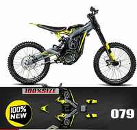 Autocollants graphiques personnalisés imperméables pour Sur Ron Light Bee, résistants aux rayures, pour moto électrique tout-terrain