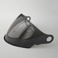 Pare-soleil universel Aurora jour/nuit électroplaqué avec visière anti-buée et protection UV pour demi-casque LS2 OF616