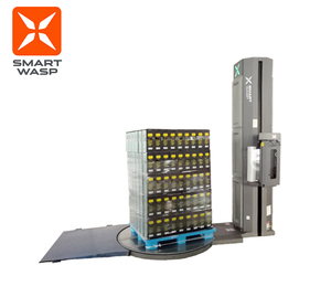 Machine <span class=keywords><strong>d</strong></span>'emballage extensible avancée SMART WASP avec <span class=keywords><strong>d</strong></span>écoupe automatique du film, système de contrôle SIEMENS, dispositif de sécurité - Product Image 1
