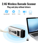 JR CT3609 - Dispositivo de Escaneo 2D Portátil al por Mayor, Precio al por Mayor, Inalámbrico, Bluetooth, 1100 mAh, Lector de Códigos QR y de Barras