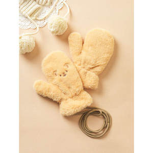 Guanti invernali alla moda di oggi per bambini in maglia di cotone Moa Bird & Rabbit Animals per Baby Ski scene - Product Image 1