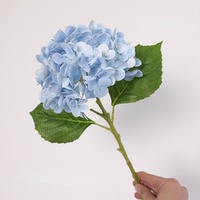 Bunga Hydrangea Latex Real Touch, Bunga Palsu Mewah untuk Meja Makan, Beraroma, Tahan Lama, Grosir untuk Hari Valentine