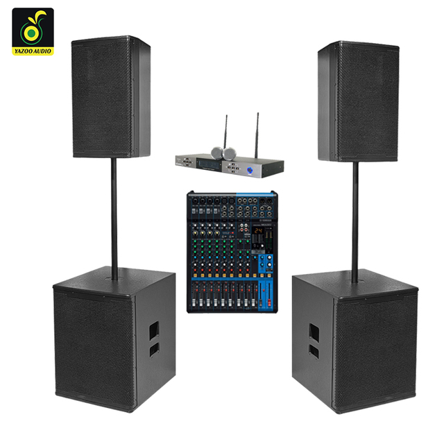 YAZOO AK12S Active 2-Way Loudspeaker Pa Systems 1000W Watts 15 Inch Powered Speakers Stage