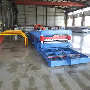 Nuevo diseño de maquinaria para doblar láminas de metal, máquina para fabricar láminas de techo de metal corrugado usado con <span class=keywords><strong>zinc</strong></span> - Product Image 4