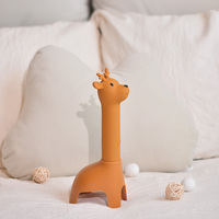 Lampe torche en forme d'animal doux, lampe de nuit pour enfant, veilleuse pour bébé, jouets lumineux LED pour enfants, lampe de poche portable en silicone, lampe rechargeable par USB