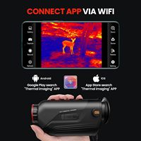 Monocular Térmico 256x192 50Hz Cámara Monoscópica de Imágenes Térmicas Lente Focal de 10mm Gafas de Visión para Caza Nocturna y Camping