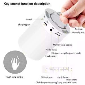 Luz Nocturna de Botón Manual de 500 MAh con Altavoz de 3W para V5.3 LED RGB, Micrófono Integrado, Precio de Fabricante - Product Image 4