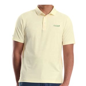 Customized brand logo, wholesale knitted cotton Sorona blended fabric, four-way stretch outdoor sports golf polo shirt