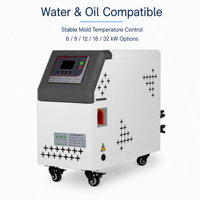 Machine industrielle de contrôle de température pour moules de moulage par injection plastique, pour le chauffage et la régulation de la température des moules.