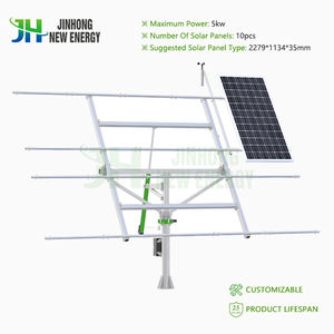 Jinhong <span class=keywords><strong>Solar</strong></span> <span class=keywords><strong>Tracker</strong></span> System 5kW zweiachsiger <span class=keywords><strong>Solar</strong></span> <span class=keywords><strong>Tracker</strong></span> installieren 10 Solarmodule für zu Hause - Product Image 4