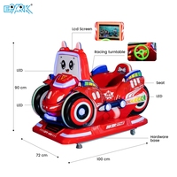 Manège commercial pour enfants, voiture de course, équipement de divertissement à monnayeur pour centres de jeux intérieurs