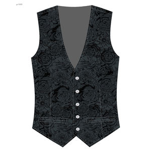 Gilet da <span class=keywords><strong>Uomo</strong></span> in Raso <span class=keywords><strong>Blu</strong></span> Royal con Scollo a V, Vestibilità Slim, Elegante e Casual - Product Image 5