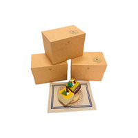 Boîte à cupcakes en papier kraft recyclable, vente en gros, emballage pour pâtisserie et desserts