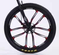 Vélo de course pliable de haute qualité de 26 pouces, vélo de montagne avec frein à disque, cadre en alliage d'aluminium, pliage facile