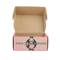 Caja de papel plegable con dibujos animados para pequeños regalos o paquetes de cosméticos
