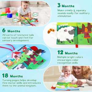 Libros de Tela Suave con Sonido para Bebés, Niños Pequeños y Niños - Product Image 4