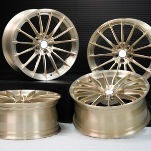 Roues forgées concaves profondes en or brossé DJJ Custom P103SC de 17 à 23 pouces pour BMW M3 Porsche 911 Tesla 3 <span class=keywords><strong>Camaro</strong></span> ZL1 Audi RS6 AMG <span class=keywords><strong>GT</strong></span> - Product Image 5