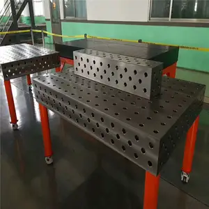 Mesa de soldadura de hierro fundido, mesa de soldadura 3D con plantilla, plataforma de trabajo D28 de hierro fundido, mesa de plantilla de hierro fundido