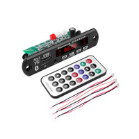 Amplificador Inalámbrico Bluetooth 12V, Decodificador MP3 WMA, Módulo de Radio FM para Auto con USB, TF y Control Remoto