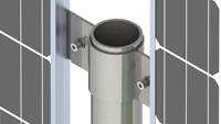 Support de montage personnalisé pour clôture de ferme solaire Système de montage au sol pour installation verticale pour panneaux solaires de système au sol