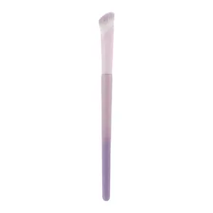 Sample Unique Angled Blending Brush Applicator Tapered Purple Makeup Foundation Eye Shadow Fluffy Blending Brush For Eyes