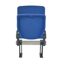 Siège de stade relevable en PP à assistance pneumatique, chaise de tribune pliable à amortissement silencieux, siège de stade VIP en plastique, chaise de stade ZS-QF01-L