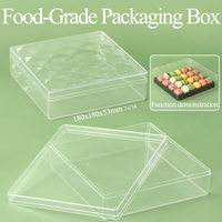 Caja de Plástico YUZMEI para Tiramisú, Cajas para Dulces y Caramelos Duros, Envases para Alimentos, Caja para Bombones Ferrero Rocher