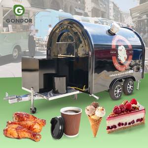 Carrito de Comida Móvil para Salón de Belleza, Café, Comida Rápida, Jugos de Naranja, Kiosco, Remolque - Product Image 1